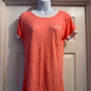 PINK Victoria's Secret Peach Short Sleeve Relaxed T-Shirt